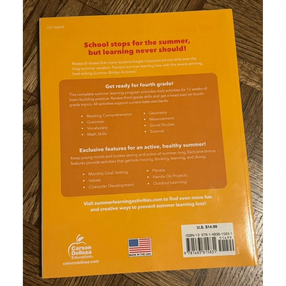 NEW Summer Bridge Activities by Carson Dellosa Grades 3-4‎
